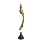 Decoration d ? autrefois - statue oiseau de paradis sur socle en fonte - résine - or - interior's Decoration d ? autrefois - statue oiseau de paradis sur socle en fonte - résine - or - interior's