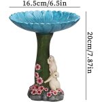 Statue de renard debout en r�sine, bain d'oiseaux, mangeoire � colibris, ornement pour cour, jardin, ...