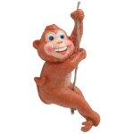Statue de singe, � suspendre, ornement animal en r�sine, figurine de jardin, pelouse, cour, d�coration ...
