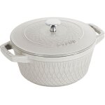 Staub cocotte lgante bicolore 2, 3 litres fonte maille