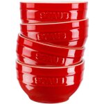 Staub ensemble contemporain rouge 4 bols 14 cm 700 ml