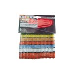 Stb tissages de beaulieu - epongettes bayadere sur carte x2 - tissages de beaulieu