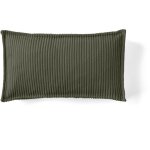 Lisa design - stella - coussin - en velours c�tel� - 32x57 cm - vert