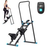 Stepper escalier pliable vertical, guidon et pédales réglables, Écran lcd, entraînement complet du corps, ... Stepper escalier pliable vertical, guidon et pédales réglables, Écran lcd, entraînement complet du corps, ...