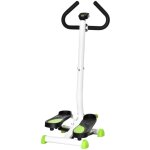 Stepper fitness lcd poign�e, 100kg max, acier abs vert 55x44x108cm, escalier entra�nement maison, stepper ...
