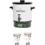 Le pratique - strilisateur automatique en mail cran lcd avec 12 bocaux strilisateur + 6 bocaux de ...