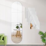 Stick on mirrors 4pcs 30 x 30cm carreaux miroir autocollants, feuille de miroirs acryliques miroir long ...