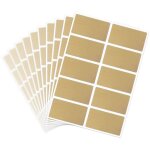 Stickers  gratter rectangulaires 42x23mm or x100