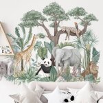 Stickers muraux enfants - decoration chambre b�b� - stickers muraux enfant - sticker mural animaux d'afrique ...
