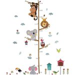 Sticker mural zoo mignon pour chambre d'enfant, rouleau en mousse 30 x 3 x 3 cm