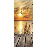 Sticker porte trompe l'oeil effect papier peint 3d pour porte int�rieure bureau chambre � coucher salon ...