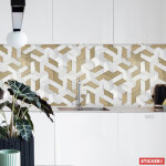 Cr�dence adh�sive 3d isom�trique 100 x 40 cm