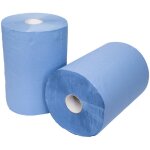 Rouleaux de papier de nettoyage stier basic, 2 rouleaux, bleus, 3 �paisseurs, rouleaux de nettoyage, ...
