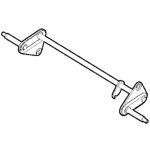 Stiga - axe de liaison roues arri�re tondeuse ggp - 381302857 / 2