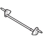Stiga - axe de liaison roue avant tondeuse  batterie 381302913 / 1