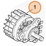 Moteur electrique trononneuse modeles msa60 msa140 original stihl 1254 - 600 - 0270