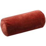 Coussin polochon doudou terracotta - 20 x 45 cm