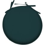 Galette de chaise cobalt en polyester 40 cm