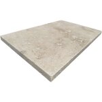 Dalles et pavs travertin 1er choix - mix beige - opus 4x3cm - vieilli - (0, 74 m)
