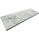 Stone by stone - margelle 3cm marbre thala flamm - gris - 33x100x3cm bord droit - flamm - vendu  l'unit ...