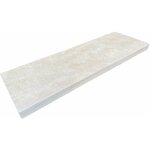 Stone by stone - margelle 5cm travertin 1er choix - cr�me - 33x100x5cm bord droit - vieilli - vendu � ...