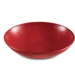 Stone rouge - assiette creuse 25 cm (lot de 6)
