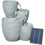 Stonelite - fontaine solaire 4 tages 39 x 33 x 47 cm