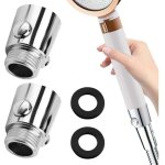 Stop douche, 2 pices vanne d'arrt pommeau de douche g1 / 2 valve de pommeau de douche economiseur d'eau ...