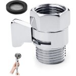 Stop douche, vanne d?arr�t et vanne d?angle 1 / 2 pouce laiton g 1 / 2 poli chrome, pour bras de douche ...