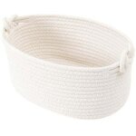 Storage basket, multifunctional bathroom, bedroom, office, small woven cotton basket, used for bathroom ...