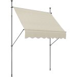 Store banne autoportant manuel inclinable r�tractable 2 x 1, 2(avanc�e) x 2, 1 - 3h. m aucun per�age ...