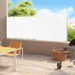 Store banne, auvent latral rtractable de patio, paravent extrieur 200x500 cm crme owv63234 design ...