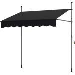 Store banne sans percage, store banne manuel avec hauteur et angle r�glables, manivelle pratique, cadre ...