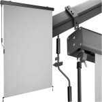 Store banne verticale eloise avec 2 supports muraux -