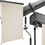 Tectake - store banne verticale eloise avec 2 supports muraux -