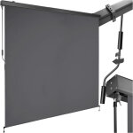 Store banne verticale eloise avec 2 supports muraux -