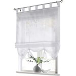 Store bateau 1 pi�ce avec passants, rideaux, cuisine, transparent, store � passants, rideaux, voile moderne ...