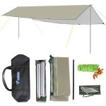 Lifcausal - store de camping 3x5m impermable avec armature pliable, bche ultralgre pour plage, randonne ...