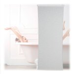 Store de douche, semi - transparent, rideau de baignoire, salle de bains, l x h : 100 x 240 cm, hydrofuge, ...
