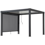 Sunjoy - store enroulable pour multi pergola matterhorn - 3 mtres