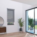 Store enrouleur jour nuit alutech avec coffre - gamme must - gris - l163 x h250cm