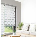 Madecostore - store enrouleur jour nuit vague avec coffre - gamme must - blanc - l63 x h160cm