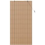 Store enrouleur marron clair 120 x 220 cm bambou vidaxl