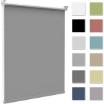 Store enrouleur occultant gris clair 50x200cm - isolant thermique et protecteur de vie priv�e pour fen�tres ...