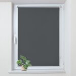 Allesin - store enrouleur occultant thermique sans per�age, rideau opaque isolant, montage simple pour ...