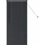 Store de fenêtre avec des rideaux noir aluminium vidaxl Store de fenêtre avec des rideaux noir aluminium vidaxl