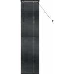 Store de fen�tre?store v�nitien avec des rideaux noir aluminium cfw8568573