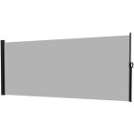 Outsunny - store latral brise - vue paravent rtractable de jardin dim. 3 x 2 m alu. polyester gris ...