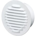 Store menuiserie - grille d'aration  persiennes, aluminium, blanche, diamtre 150 mm,  encastrer, ...