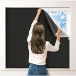 Stores occultants 300 x 145 cm, 100 % occultants pour fen�tre, sans per�age, film occultant portable ...